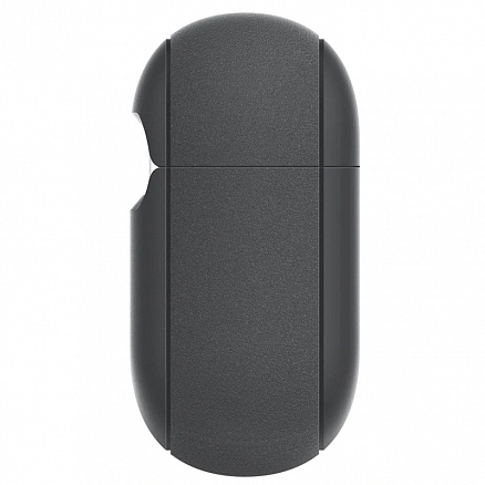 Чехол для наушников AirPods 3 силиконовый с карабином Spigen Silicone Fit темно-серый