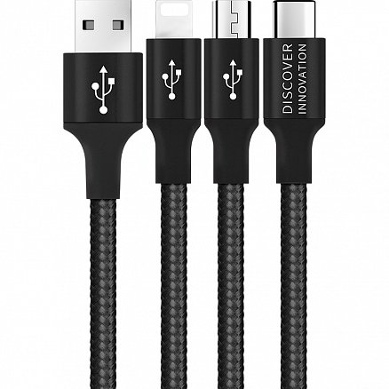 Беспроводная зарядка (быстрая), чехол для iPhone XS Max и кабель 3-в-1 Nillkin Fancy Gift (подарочный комплект) черные