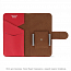 Чехол для телефона от 4.7 до 5.3 дюйма универсальный кожаный - книжка GreenGo Smart Rotating красный