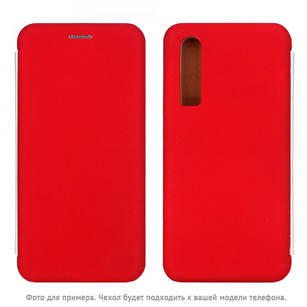 Чехол для Huawei P Smart 2019 книжка кожаный CASE Vogue красный