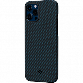 Чехол для iPhone 12 Pro Max кевларовый тонкий Pitaka MagEZ черно-синий