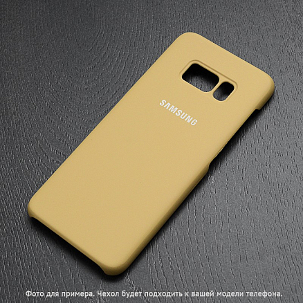 Чехол для Samsung Galaxy S8+ G955F пластиковый Soft-touch горчичный