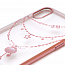 Чехол для iPhone X, XS пластиковый Devia Shell прозрачный с розовым золотом