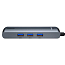 Хаб (разветвитель) Type-C - 3 x USB 3.0, RJ45, HDMI, Type-C Baseus Mechanical eye серый