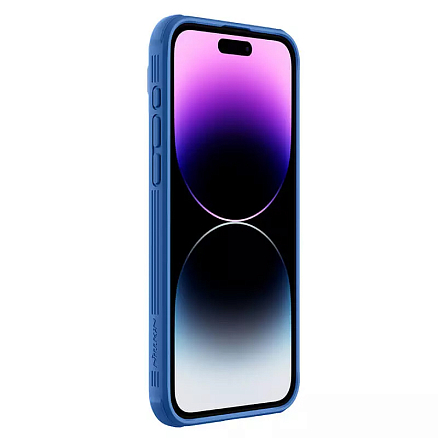 Чехол для iPhone 15 Pro гибридный Nillkin CamShield Pro MagSafe синий