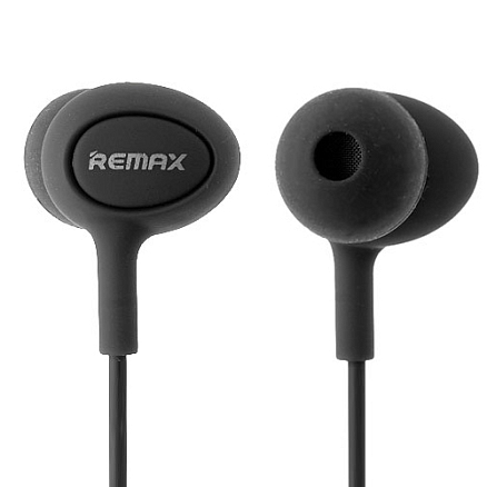 Наушники Remax RM-515 вакуумные с микрофоном черные