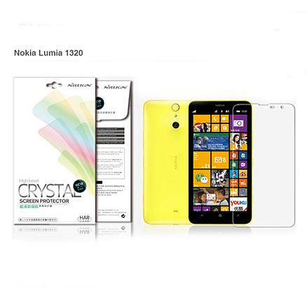 Пленка защитная на экран и камеру для Nokia Lumia 1320 Nillkin