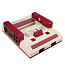 Игровая приставка Retro Genesis Wireless Plus 8Bit 300 игр с двумя беспроводными геймпадами красно-белая