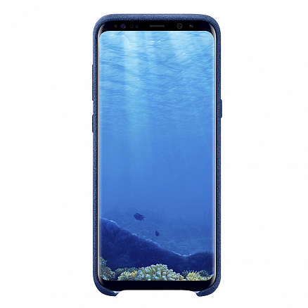 Чехол для Samsung Galaxy S8+ G955F оригинальный Alcantara Cover EF-XG955ASEG синий
