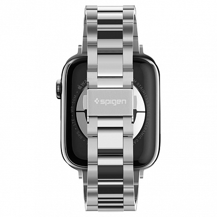 Ремешок-браслет для Apple Watch 38 и 40 мм металлический Spigen SGP Modern Fit серебристый