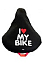 Чехол на сиденье велосипеда Liix I Love My Bike черный