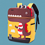 Рюкзак школьный Able Bear Динозавр коричневый