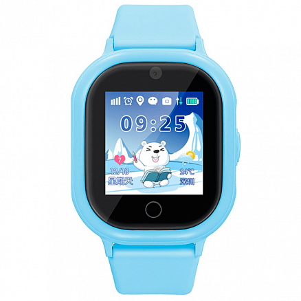 Детские умные часы с GPS трекером и камерой Smart Baby Watch Q06 голубые