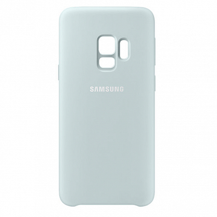 Чехол для Samsung Galaxy S9 оригинальный Silicone Cover EF-PG960TLEG светло-голубой
