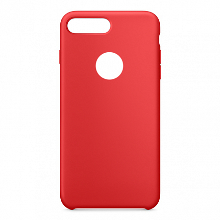 Чехол для iPhone 7 Plus, 8 Plus силиконовый красный
