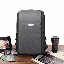 Рюкзак WiWU OnePack с отделением для ноутбука до 15,6 дюйма и USB портом черный