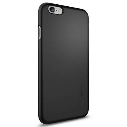 Чехол для iPhone 6, 6S пластиковый тонкий Spigen SGP Thin Fit черный