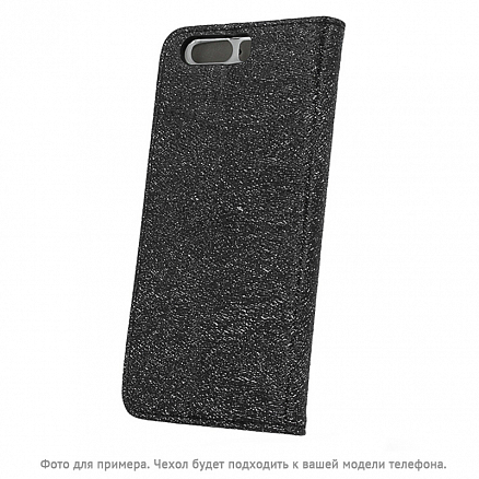 Чехол для Xiaomi Redmi Note 4, Redmi Note 4X кожаный - книжка GreenGo Smart Shine черный