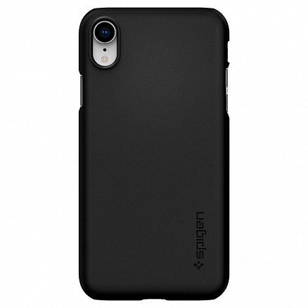 Чехол для iPhone XR пластиковый тонкий Spigen SGP Thin Fit черный