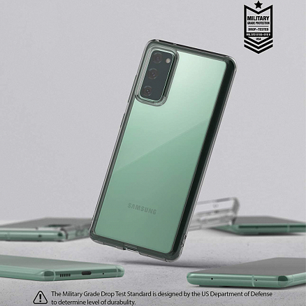 Чехол для Samsung Galaxy S20 FE гибридный Ringke Fusion прозрачно-черный