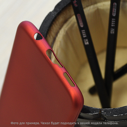Чехол для Xiaomi Redmi 6A гелевый CN красный