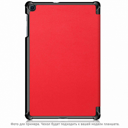 Чехол для Samsung Galaxy Tab A7 10.5 (2020) SM-T500, T505, T507 кожаный Nova-06 красный