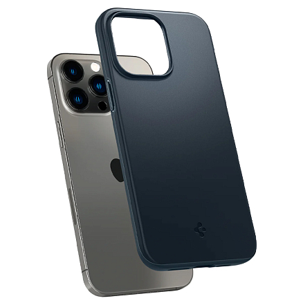 Чехол для iPhone 14 Pro пластиковый Spigen Thin Fit серый