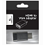 Переходник (преобразователь) HDMI - VGA (папа - мама) компактный Cablexpert черный
