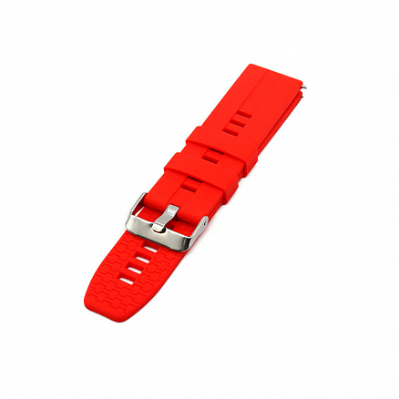 Ремешок-браслет для Huawei Watch GT, GT 2 46 мм силиконовый Nova Durable красный