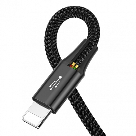 Кабель USB - Lightning, MicroUSB, 2 х Type-C 1,2 м 3.5A плетеный Baseus Rapid черный