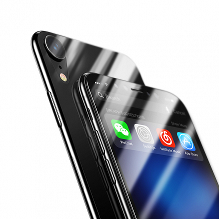 Защитное стекло для iPhone XR на экран и заднюю крышку Baseus прозрачное