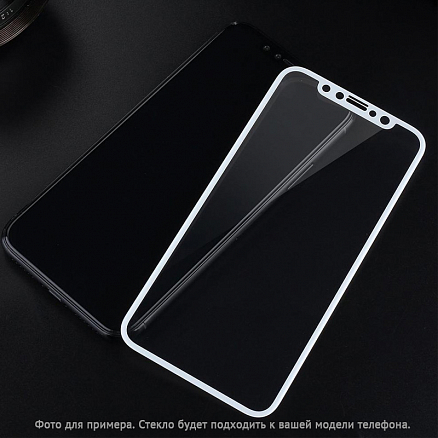 Защитное стекло для iPhone 7, 8 на весь экран противоударное Mocoll Storm 2.5D белое