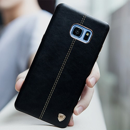 Чехол для Samsung Galaxy Note 7 кожаный на заднюю крышку Nillkin Englon черный