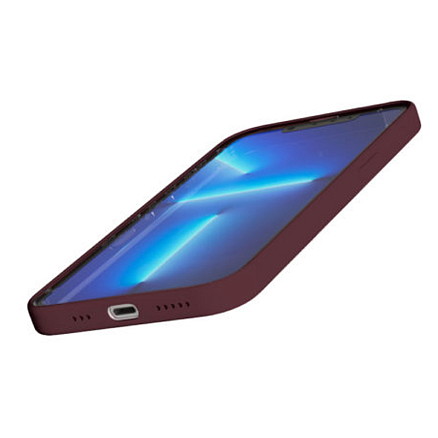 Чехол для iPhone 13 Pro силиконовый VLP Silicone Case марсала