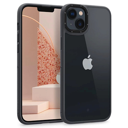 Чехол для iPhone 14 гибридный Spigen Caseology Skyfall матовый черный