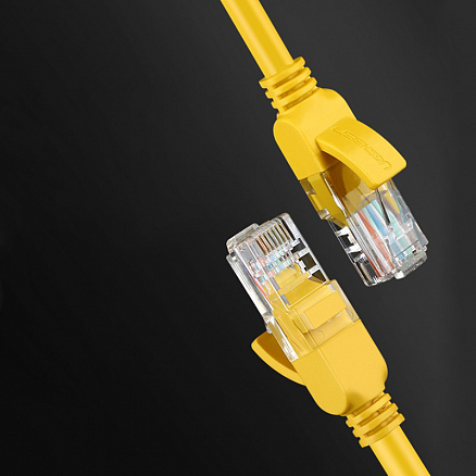 Сетевой кабель (патч-корд) RJ45 Cat.5e UTP длина 2 м Ugreen NW103 желтый