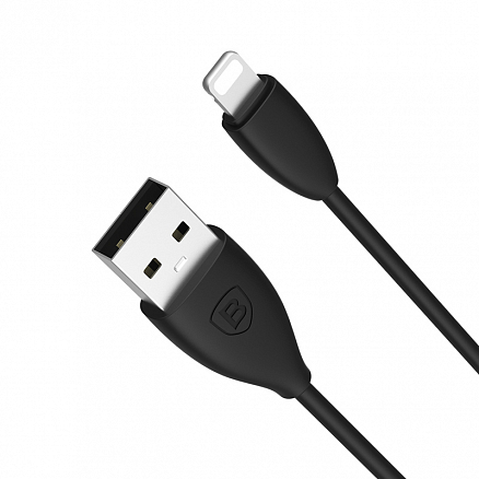 Кабель USB - Lightning для зарядки iPhone 1,2 м 2А Baseus Small Pretty черный