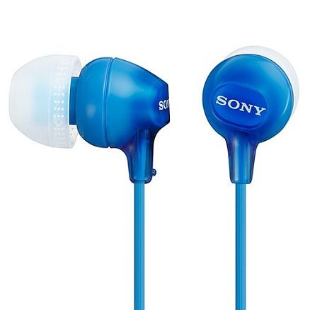 Наушники Sony MDR-EX15LP вакуумные синие