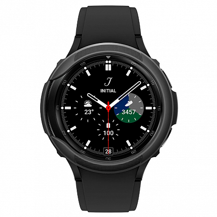 Чехол для Samsung Galaxy Watch 4 Classic 42 мм гелевый Spigen SGP Liquid Air черный