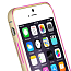 Чехол для iPhone 6 Plus, 6S Plus Бампер алюминиевый Love Mei Arc Double color золотисто-розовый