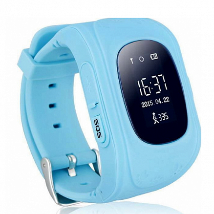Детские умные часы с GPS трекером Smart Baby Watch Q50 голубые