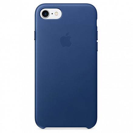 Чехол для iPhone 7, 8 из натуральной кожи оригинальный Apple MPT92ZM синий