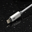 Кабель USB - Lightning для зарядки iPhone 2 м 2.1А плетеный Joyroom S-Q4 серебристый