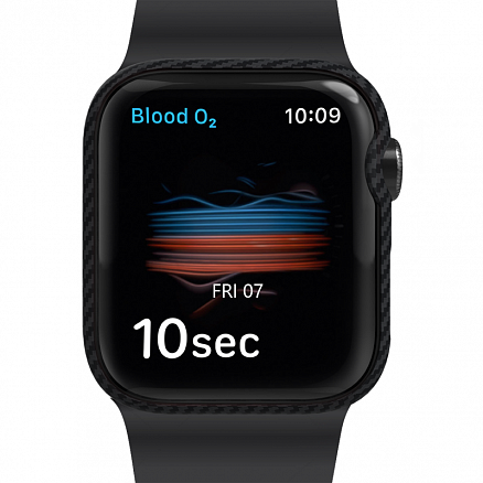 Чехол для Apple Watch 40 мм кевларовый тонкий Pitaka Air черно-серый
