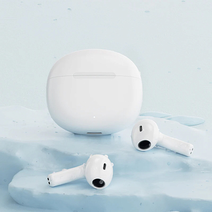 Наушники TWS беспроводные Bluetooth QCY AilyPods вкладыши с микрофоном белые