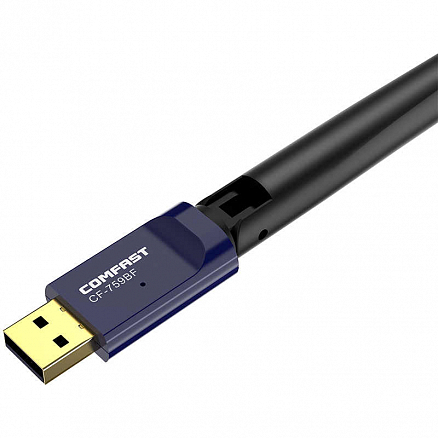 WI-FI USB-адаптер с антенной 650 Мбит/с двухдиапазонный Comfast CF-759BF