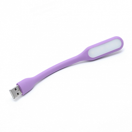 USB светильник на гибкой ножке Warm сиреневый