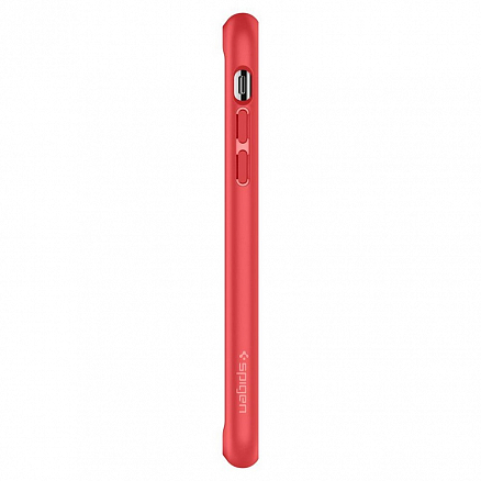 Чехол для iPhone X гибридный Spigen SGP Ultra Hybrid прозрачно-красный