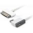 Кабель USB - Apple 30-pin (широкий) с USB хабом Unitek Y-2014