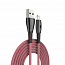 Кабель USB - Lightning для зарядки iPhone 1 м 3А плетеный Celebrat CB-12 красный